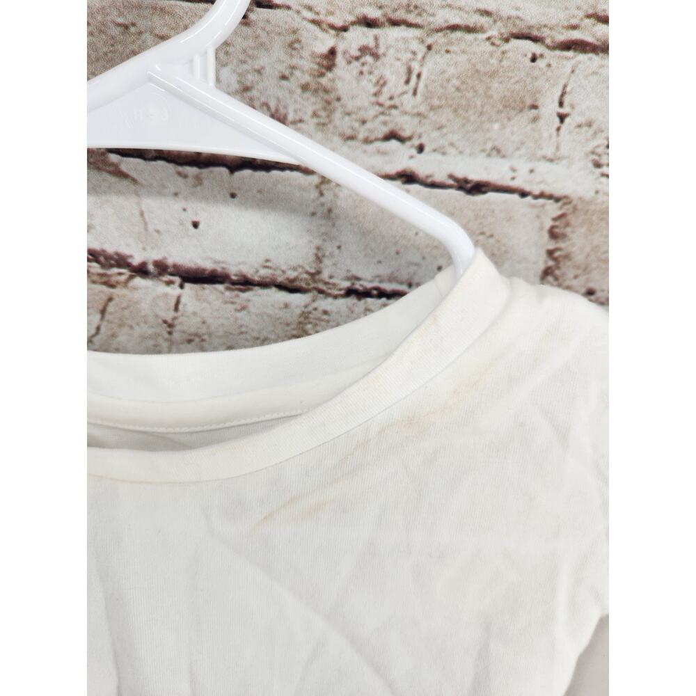 Commense Crop Top Tank Size Medium Tie Front NEW White Top - Picture 2 of 3